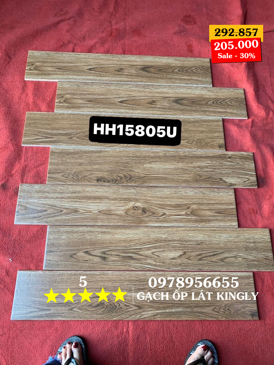 Gạch giả gỗ Trung Quốc 15x80 HH15805U